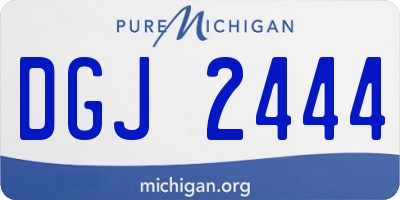 MI license plate DGJ2444