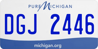 MI license plate DGJ2446