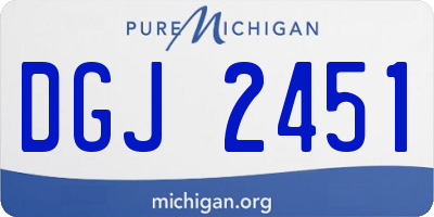 MI license plate DGJ2451
