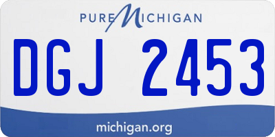 MI license plate DGJ2453