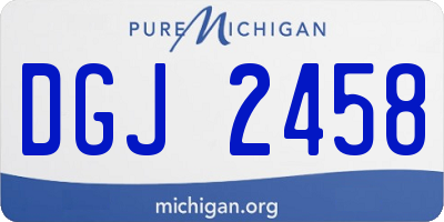 MI license plate DGJ2458