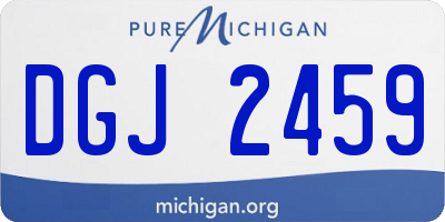 MI license plate DGJ2459