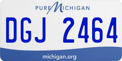MI license plate DGJ2464