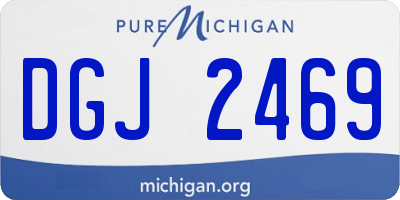 MI license plate DGJ2469