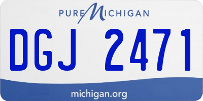 MI license plate DGJ2471