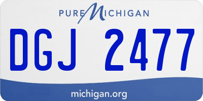 MI license plate DGJ2477