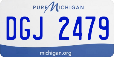 MI license plate DGJ2479