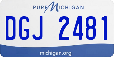 MI license plate DGJ2481