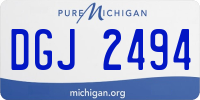 MI license plate DGJ2494