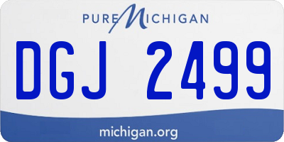 MI license plate DGJ2499