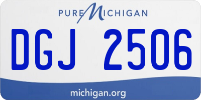 MI license plate DGJ2506