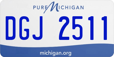 MI license plate DGJ2511