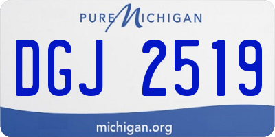 MI license plate DGJ2519