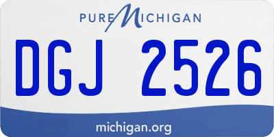 MI license plate DGJ2526