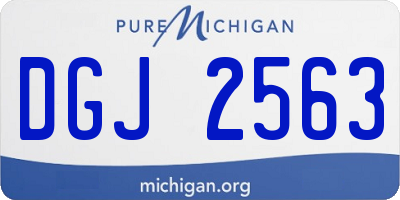 MI license plate DGJ2563