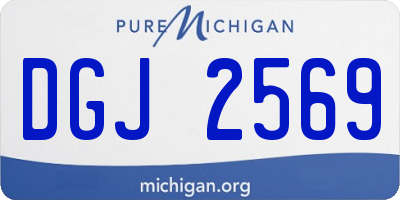MI license plate DGJ2569