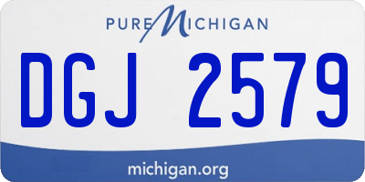 MI license plate DGJ2579
