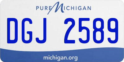 MI license plate DGJ2589