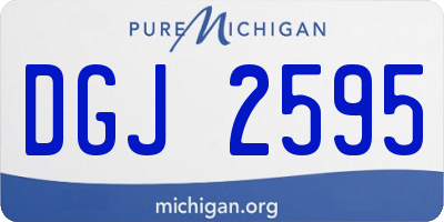 MI license plate DGJ2595