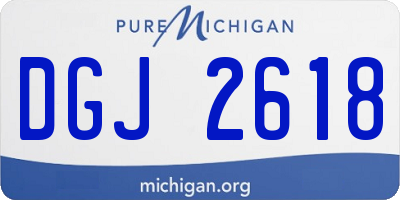 MI license plate DGJ2618