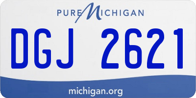 MI license plate DGJ2621