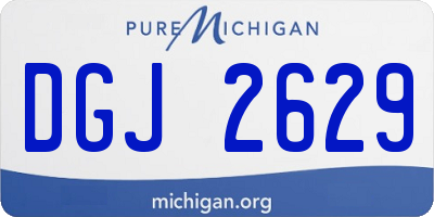 MI license plate DGJ2629