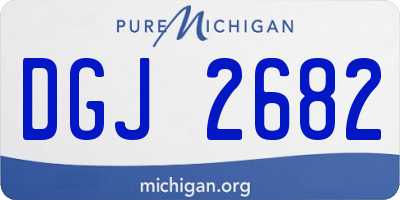MI license plate DGJ2682