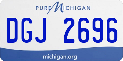 MI license plate DGJ2696