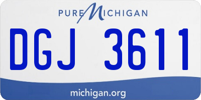 MI license plate DGJ3611