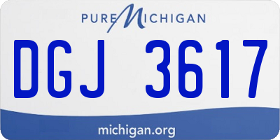 MI license plate DGJ3617