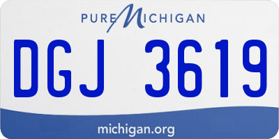 MI license plate DGJ3619