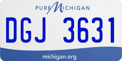 MI license plate DGJ3631