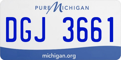 MI license plate DGJ3661