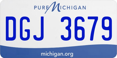 MI license plate DGJ3679