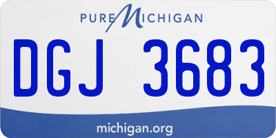MI license plate DGJ3683