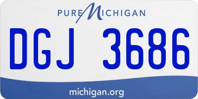 MI license plate DGJ3686