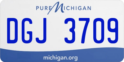MI license plate DGJ3709