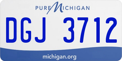 MI license plate DGJ3712