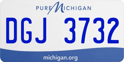 MI license plate DGJ3732