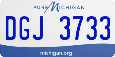 MI license plate DGJ3733
