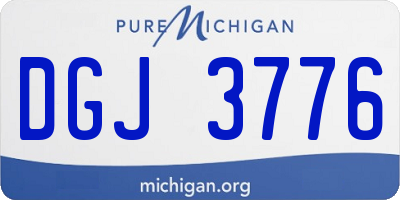 MI license plate DGJ3776