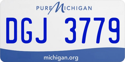 MI license plate DGJ3779