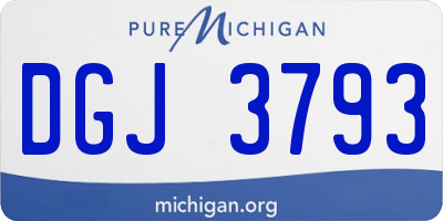 MI license plate DGJ3793