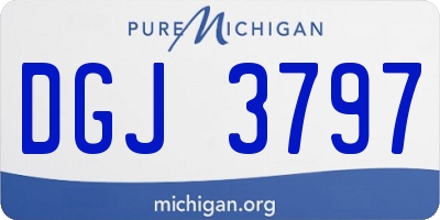 MI license plate DGJ3797