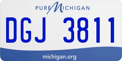 MI license plate DGJ3811