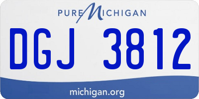 MI license plate DGJ3812