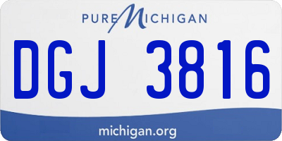 MI license plate DGJ3816