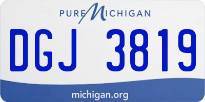 MI license plate DGJ3819