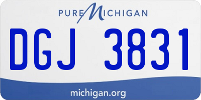 MI license plate DGJ3831