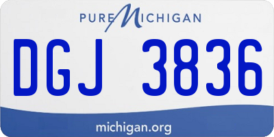 MI license plate DGJ3836